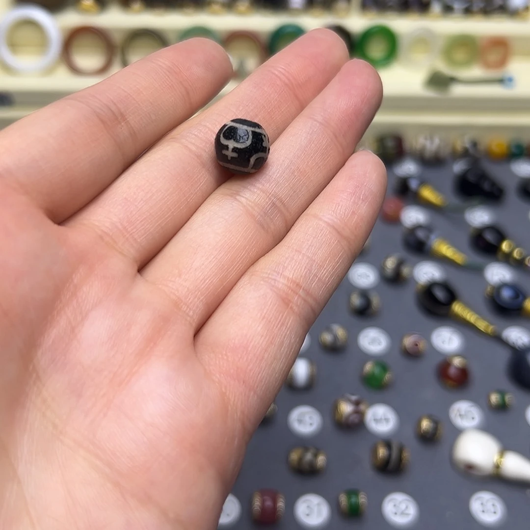 玛瑙/玉髓单珠卡10未镶嵌