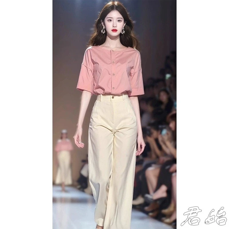 小个子显瘦盐系高级感穿搭套装女装2025夏季韩系洋气清纯甜美