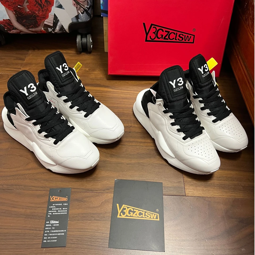 Y3GZCLSW春季高帮老爹鞋厚底去除皮革男士休闲鞋鞋子运动鞋潮鞋女