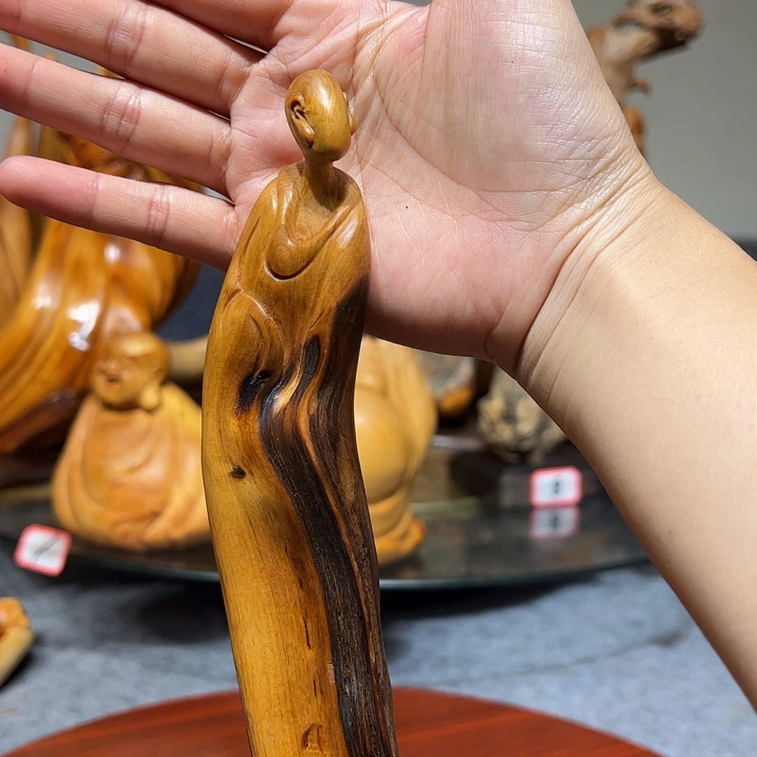 柏木崖柏木手把件摆件