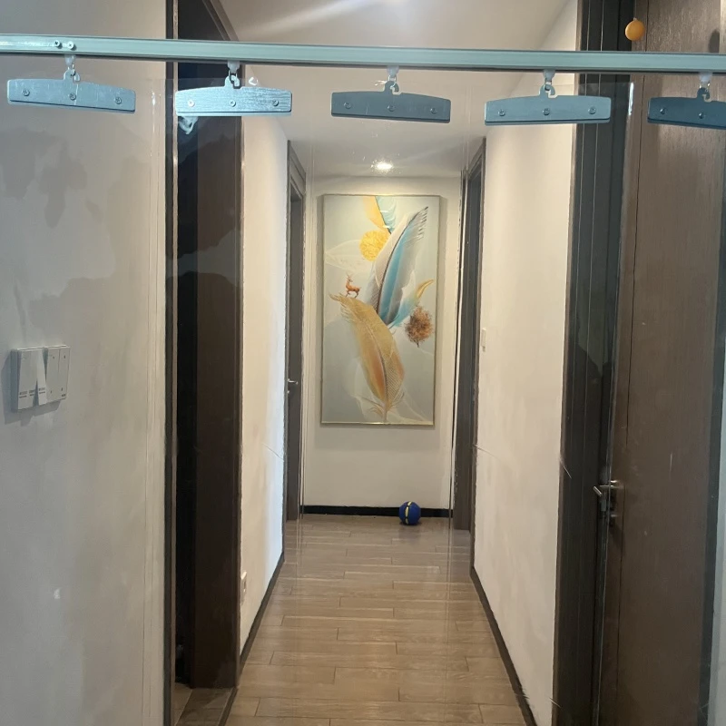 折叠滑动推拉软门帘全连接移动空调隔热断挡风透明PVC保暖隔断帘