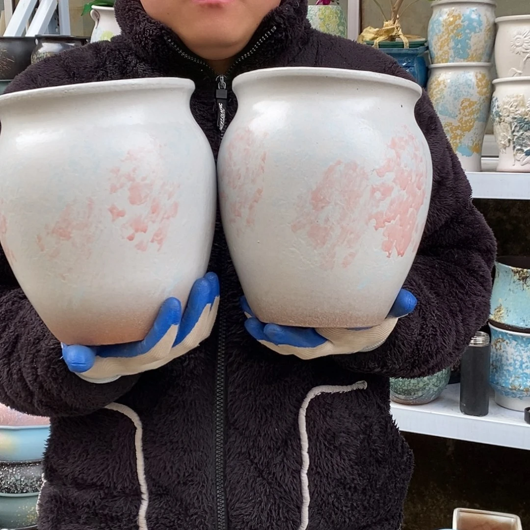 紫砂花盆口17高22福利