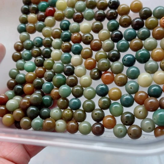 吊坠白玉菩提瑕疵10青提圆珠150