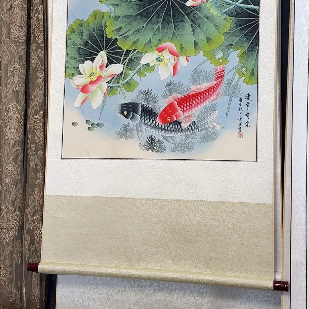 纯手绘国画作品好看斗方