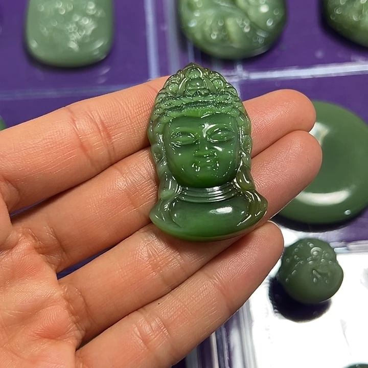 和田玉未镶嵌颈饰45/26/9