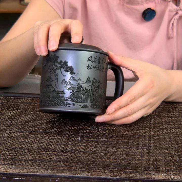 茶杯紫砂高货放漏