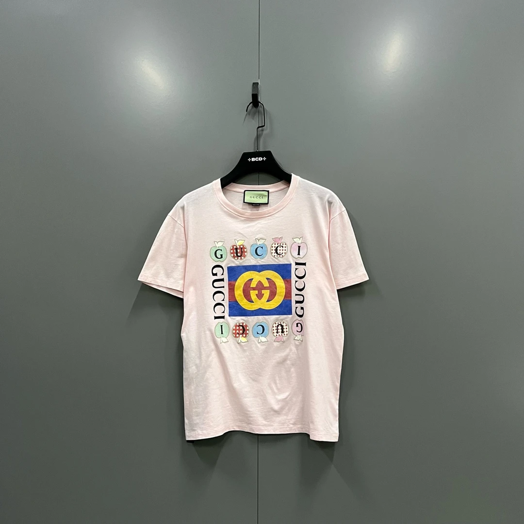 95新 GUCCI/古驰 （zz2）字母GG印花短袖 XS码/jc607448