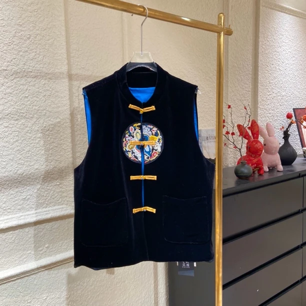 宸嫚三C娘娘8028新中式国风女装马夹