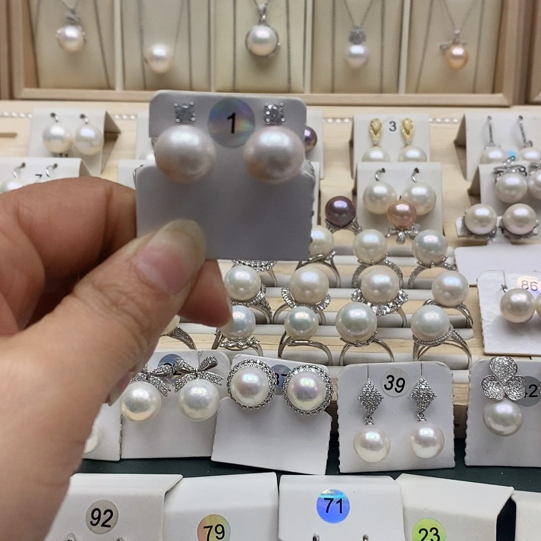 淡水珍珠颈饰银S925镶嵌