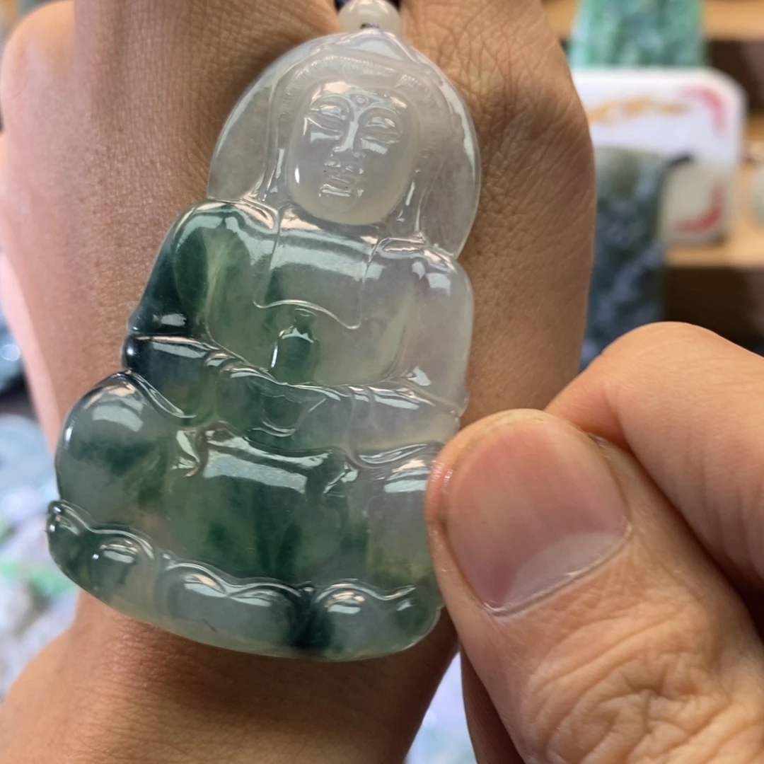 定制翡翠未镶嵌观音