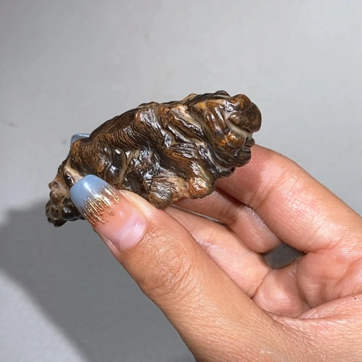 玛瑙/玉髓车挂合金石****缘158