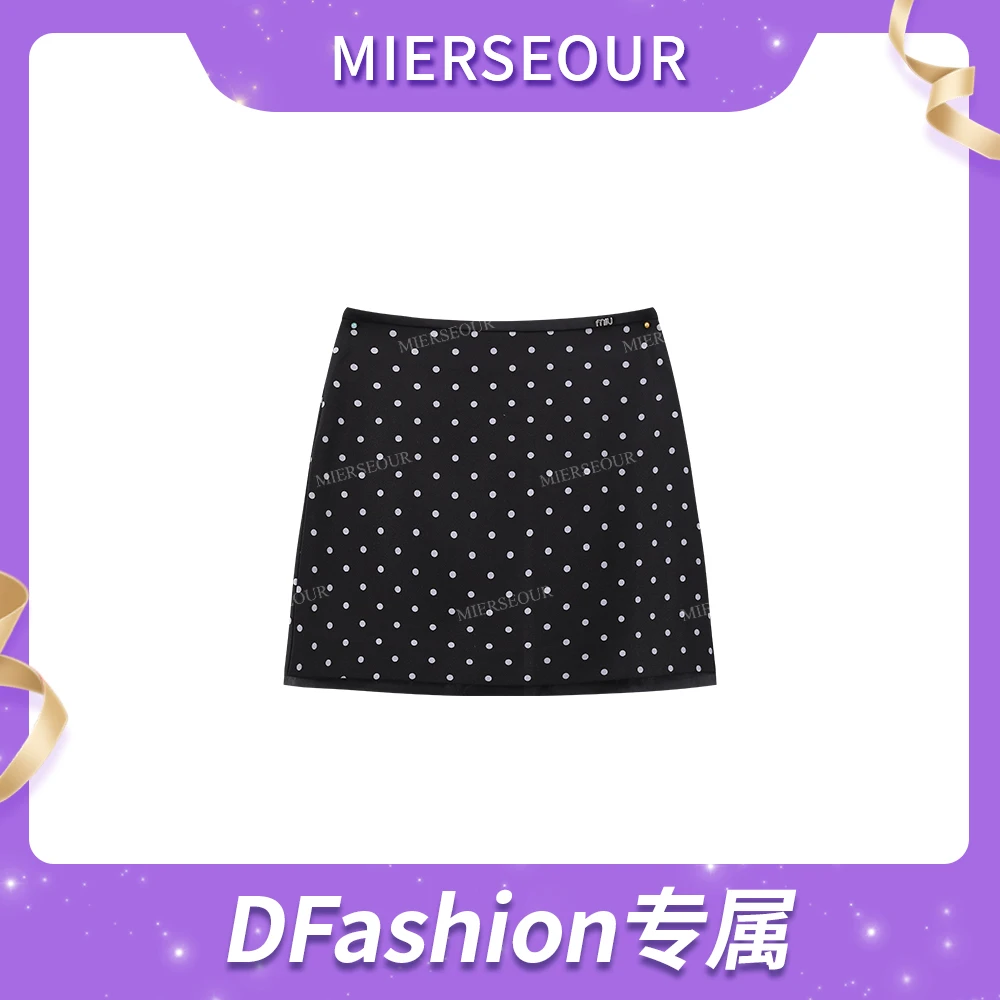 【南法街头】复古波点短裙半身裙1584