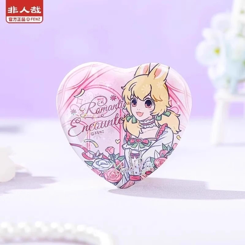 非人哉礼遇系列马口铁徽章心形吧唧拍立得透卡挂件