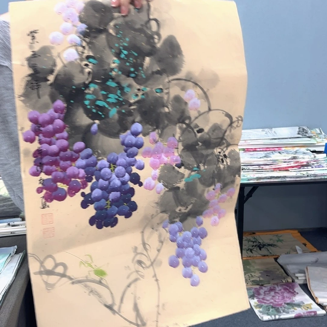 国画国画老师手绘作品