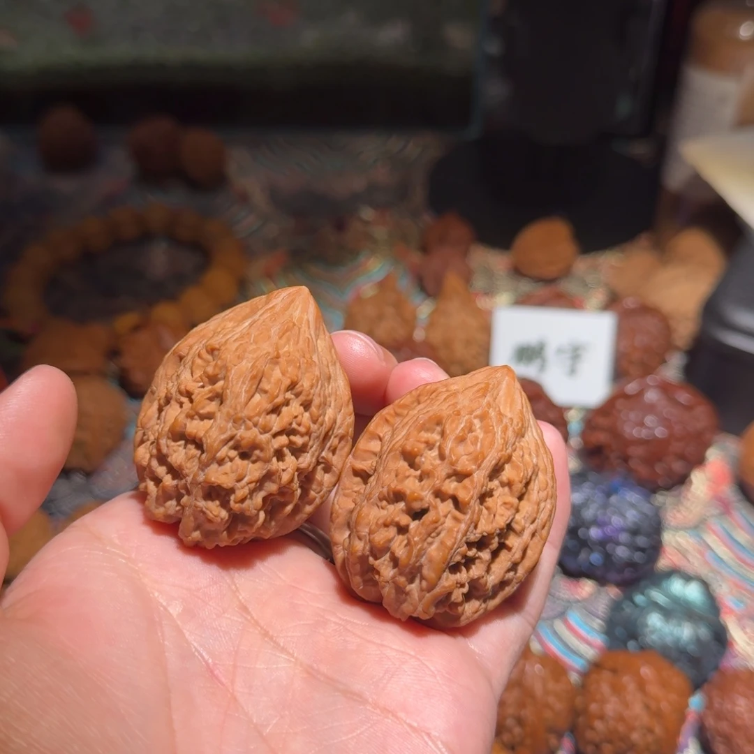 核桃把件1759号39大沽石文玩核桃