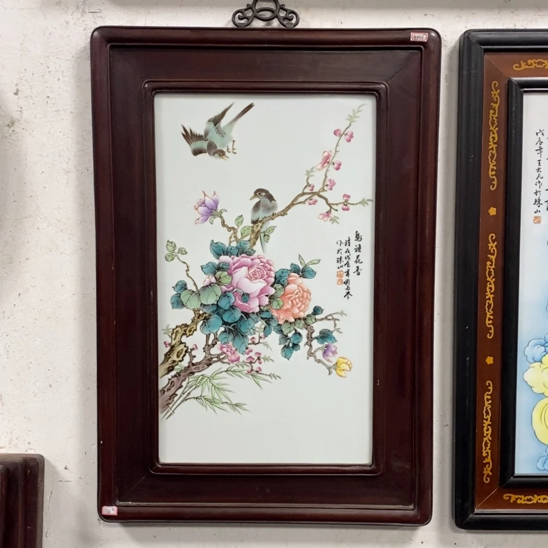 瓷75*52 景德镇瓷板画柴窑烧制