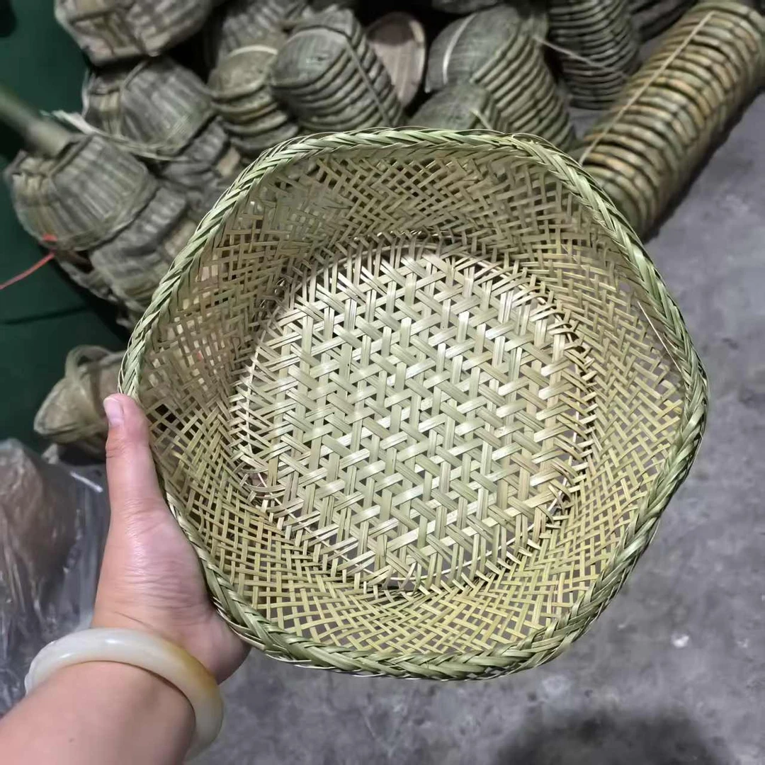 纯手工青竹六角篮