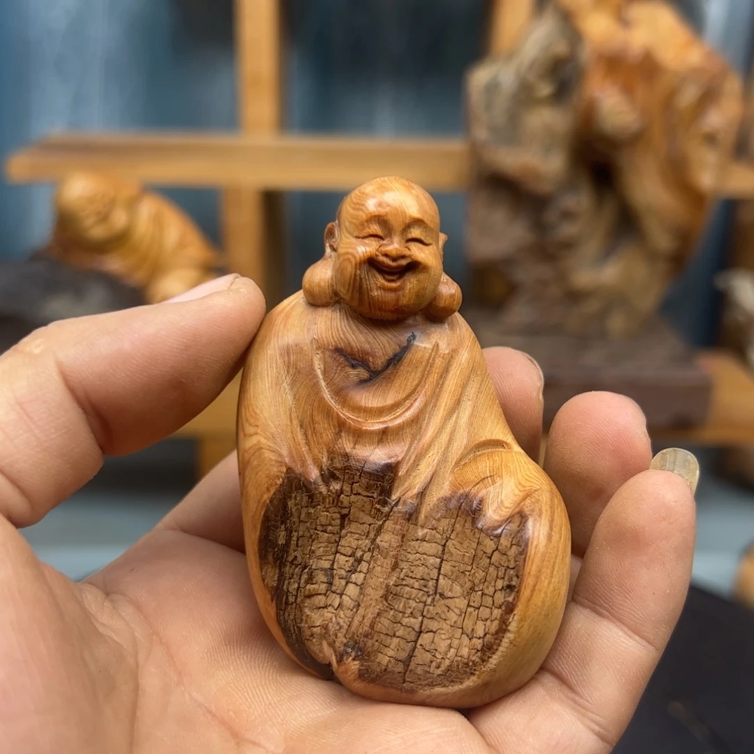 木开**哥崖柏木摆件手把件