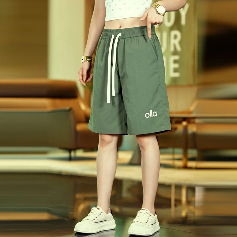 2025夏季新款男士休闲短裤宽松直筒运动速干沙滩裤美式百搭五分裤