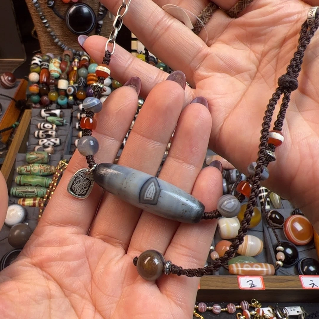 玛瑙/玉髓未镶嵌项链