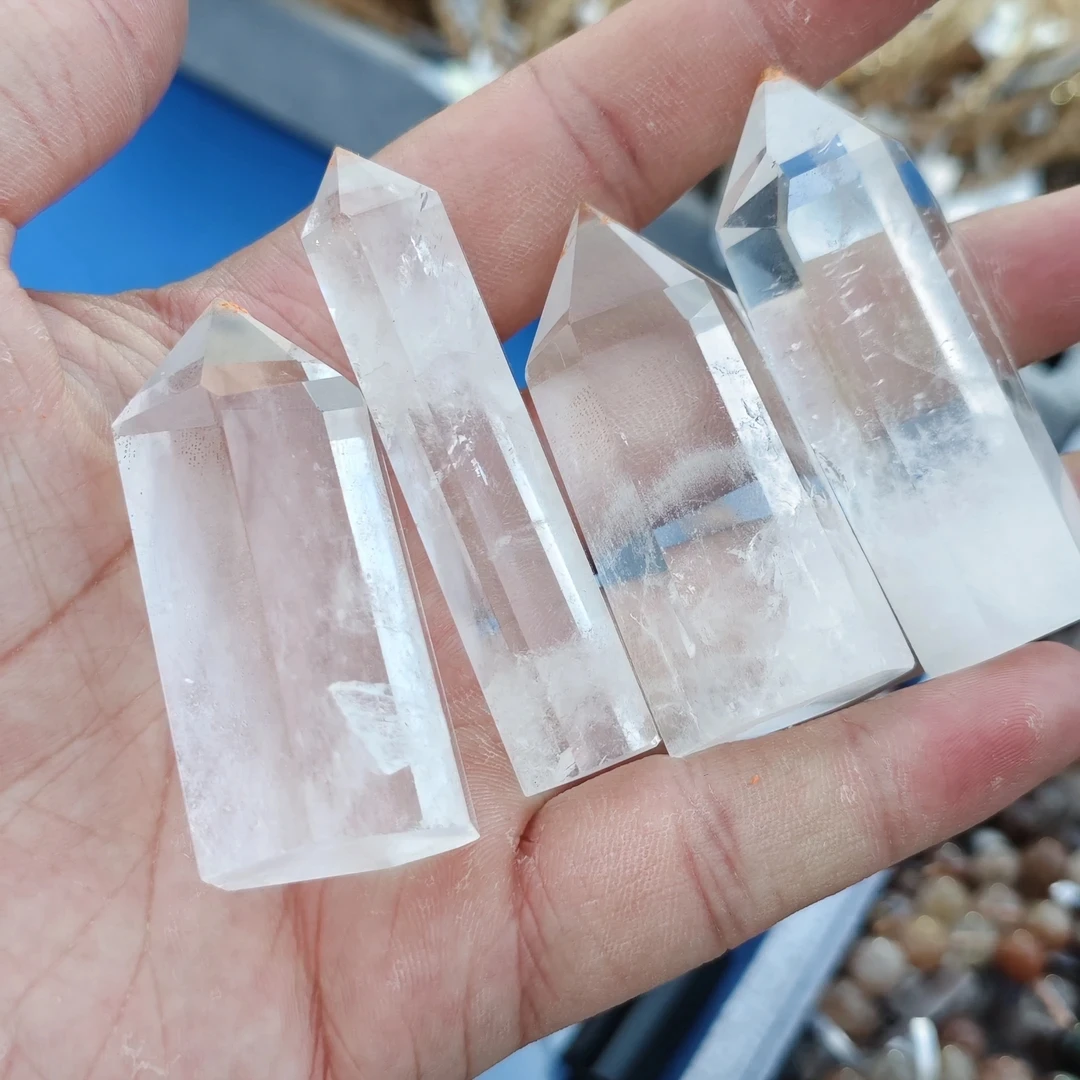 天然白水晶单尖柱 多样性发一件 大小有差别 介意勿拍 TS096