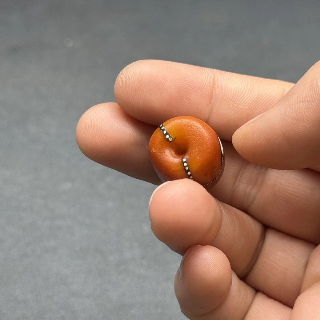 Y5895天然原矿蜜蜡 老蜡马蹄珠 23*16mm抖音基地质检发货