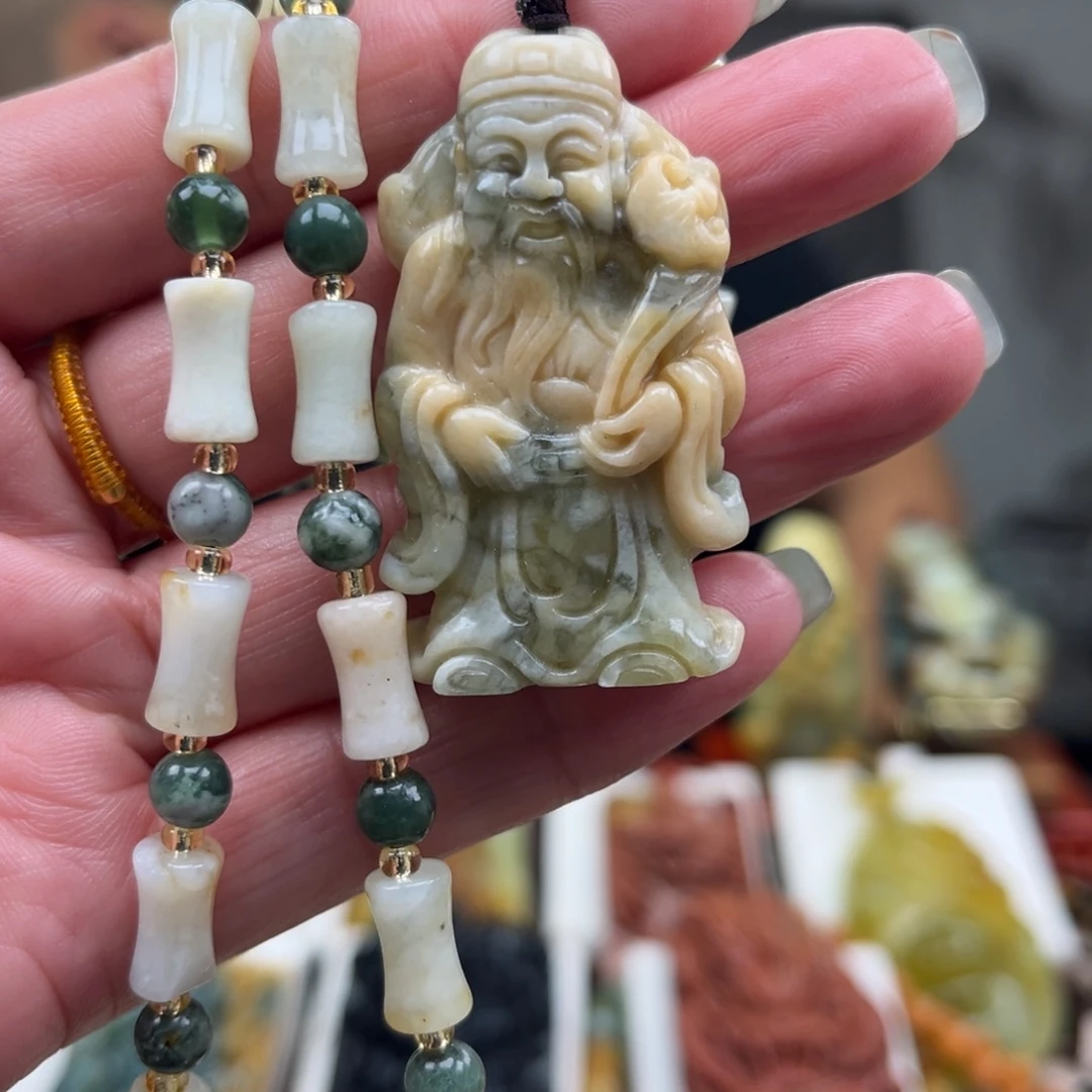 岫玉未镶嵌挂件挂件