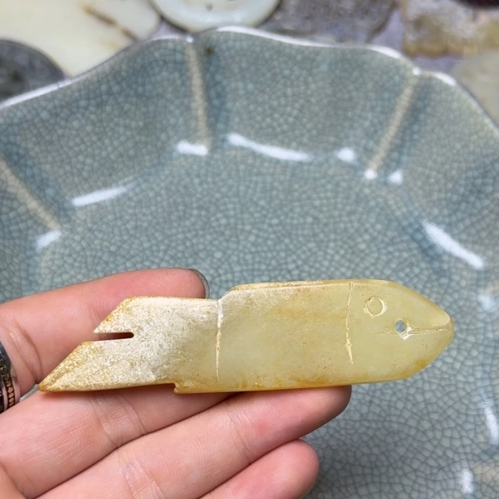 和田玉未镶嵌挂件104