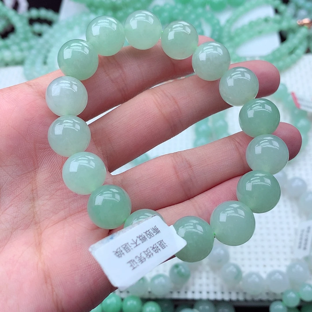 翡翠未镶嵌毛衣链卡13