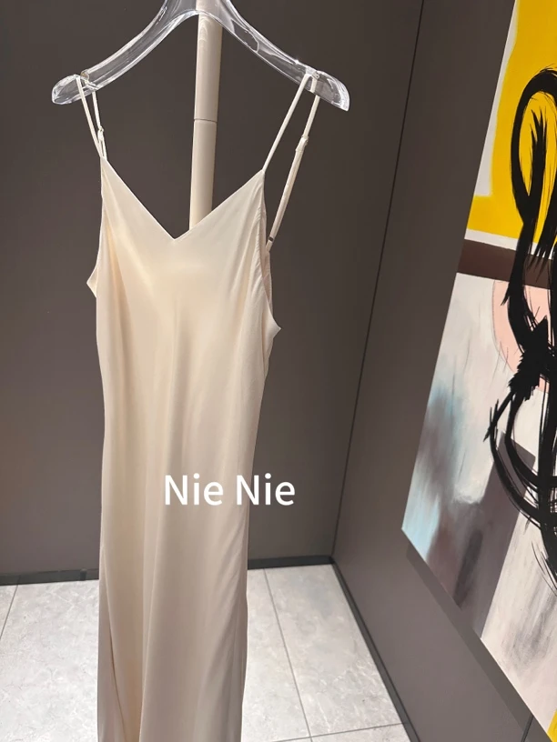 Nienie 伊人白月光修身长裙