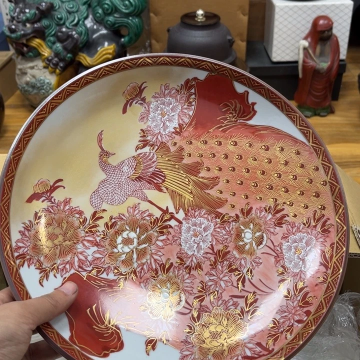 瓷片摆件工艺品瓷器摆件777