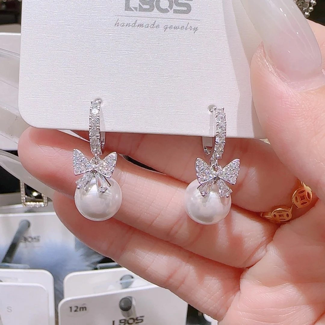 锆石铜合金925银耳环