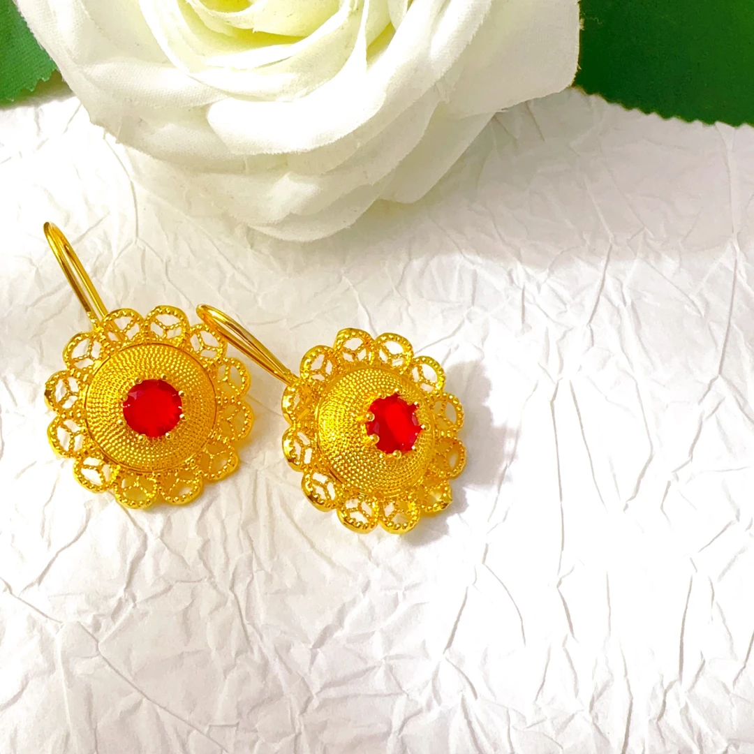 合金耳饰 合金花孜然耳环0.1g