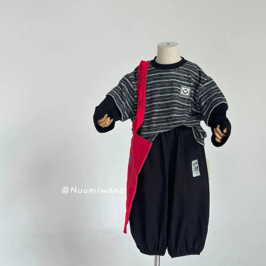 【现货】儿童时尚韩范假两件T恤(秋款)XWG-25071