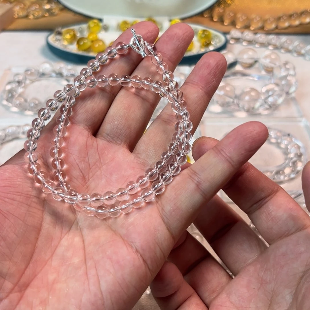 【闪购商品】烟晶手链未镶嵌6项链