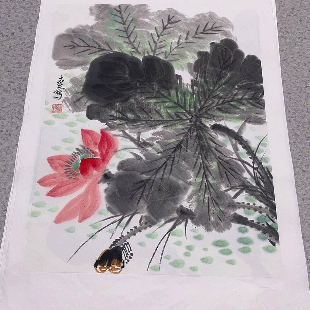 国画1.4平尺纯手绘国画作品