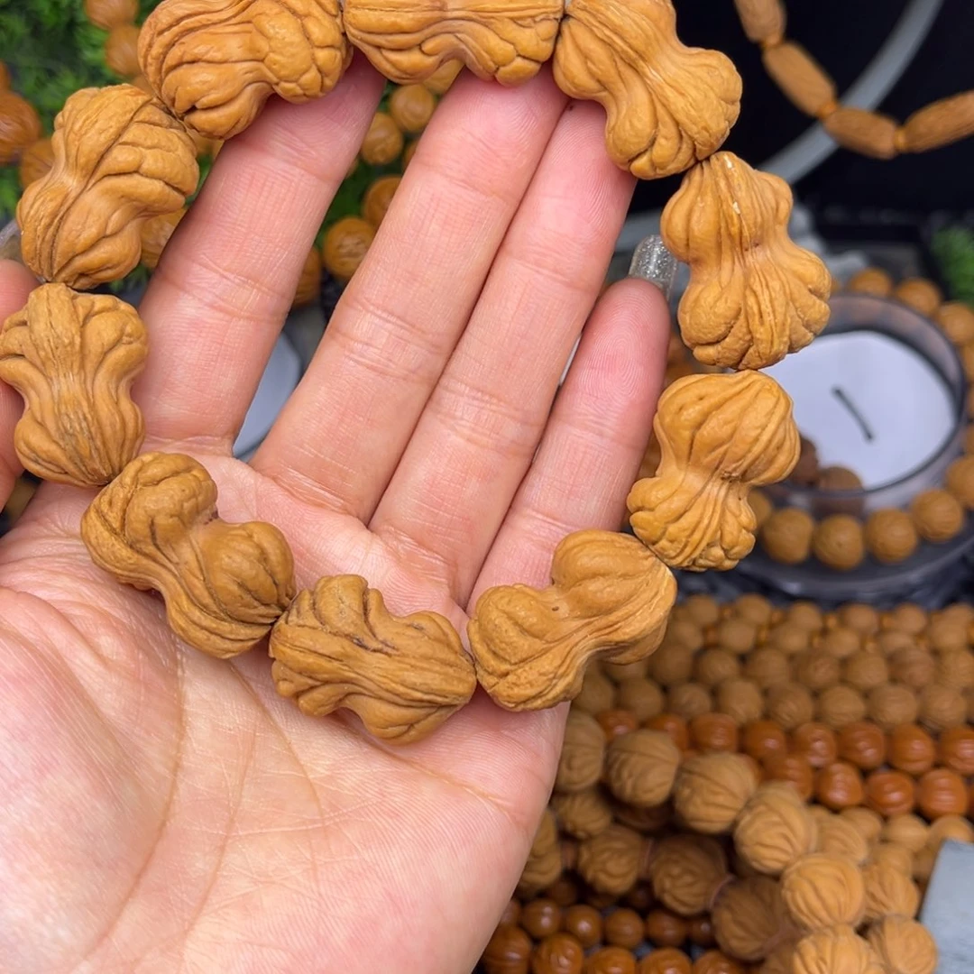 吊坠文玩核桃花生单圈