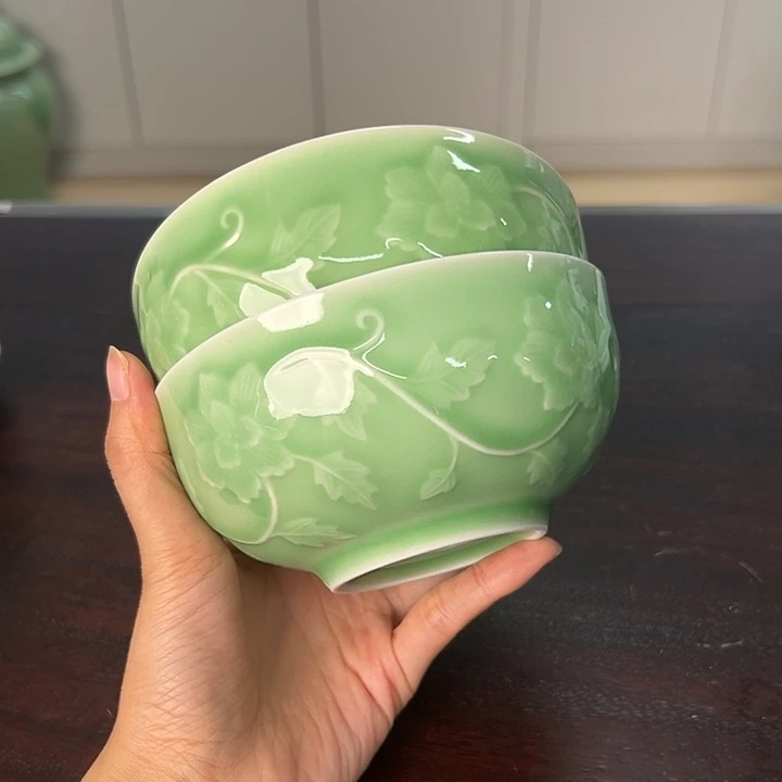 龙泉云间青瓷小米茶器