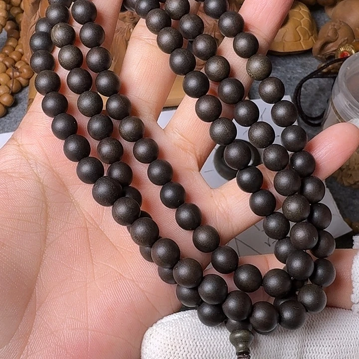 檀香木手串/手链老山檀香阴沉0.8/108圆珠