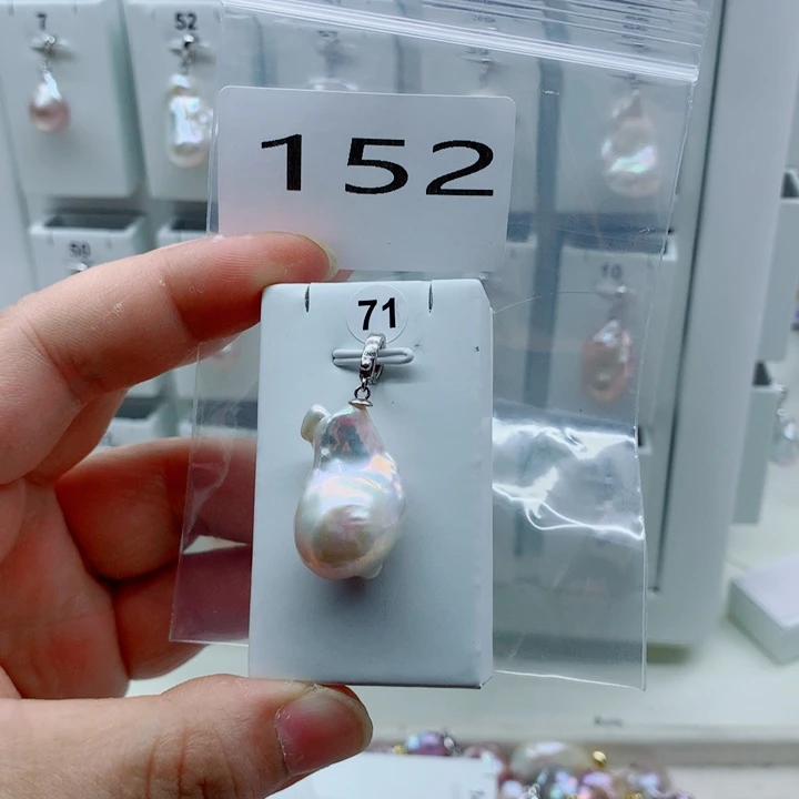 吊坠(不含链)淡水珍珠合金