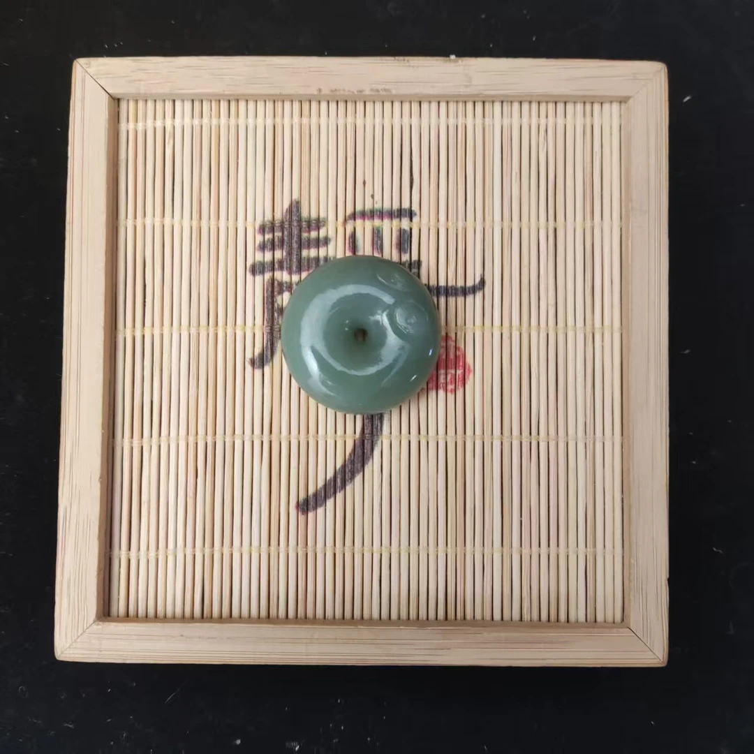 和田玉碧玉猫眼平安扣吊坠0409