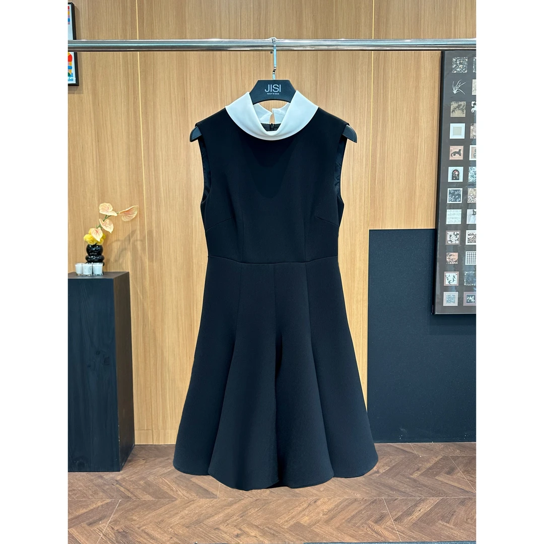 JISI D+无袖撞色连衣裙-L25153