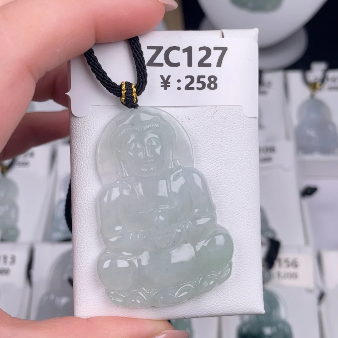 翡翠未镶嵌颈饰zc127