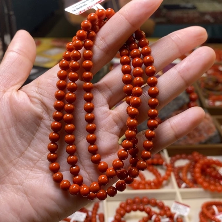 未镶嵌108颗卡6南红玛瑙