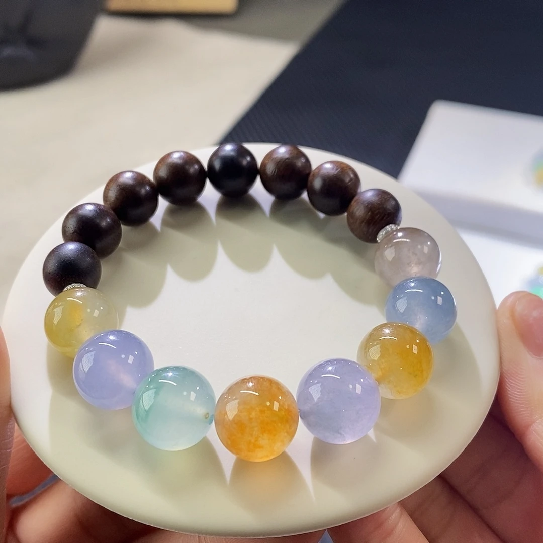 翡翠手链未镶嵌力力力力力推大卡位手串