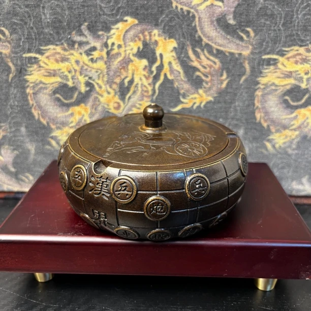 【闪购链接】铜象棋烟灰缸摆件