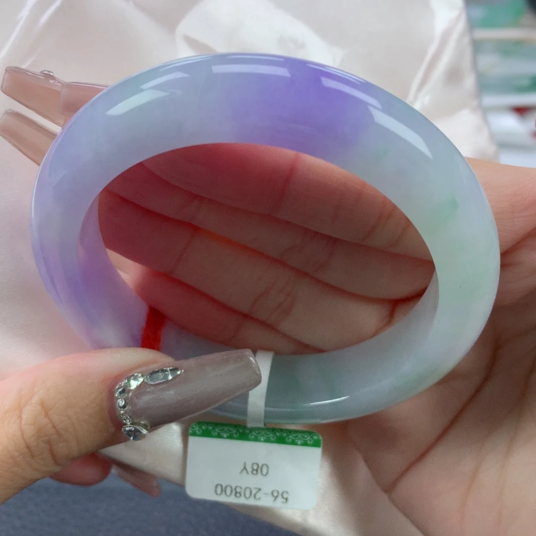 翡翠手镯未镶嵌56.3正圈