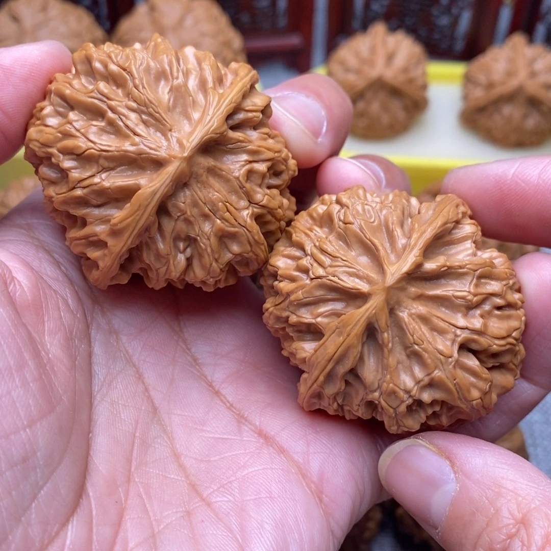 文玩核桃把件毕业精品苹果园43+尺48克重