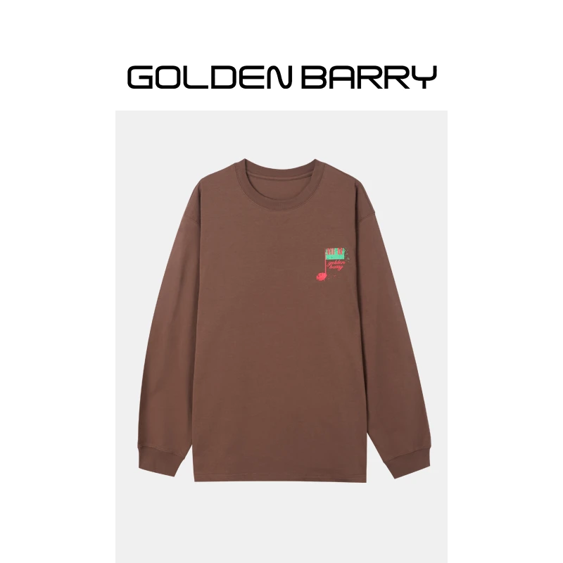 GOLDENBARRY|260187音符撞色休闲T恤长袖时尚