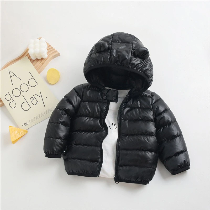 儿童棉服冬季宝宝外套女童棉衣婴幼儿男童短款秋冬棉袄连帽上衣